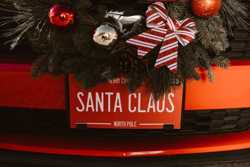 santa claus label